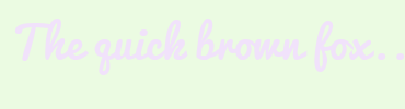 Image with Font Color F1E2FB and Background Color EBFBE2